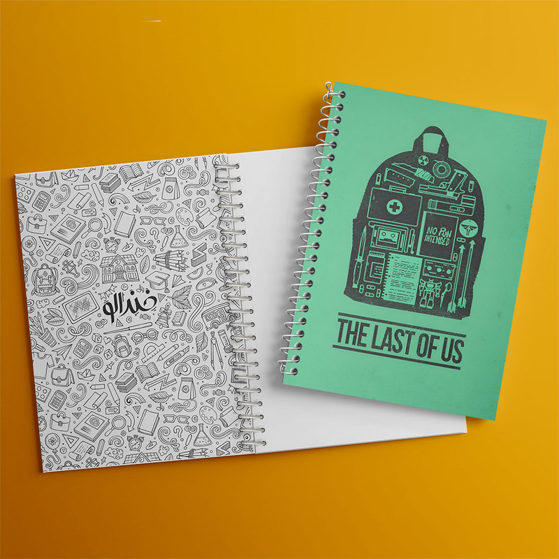 دفتر مشق 100 برگ خندالو طرح لست آف آس (The Last Of Us) کد F13596