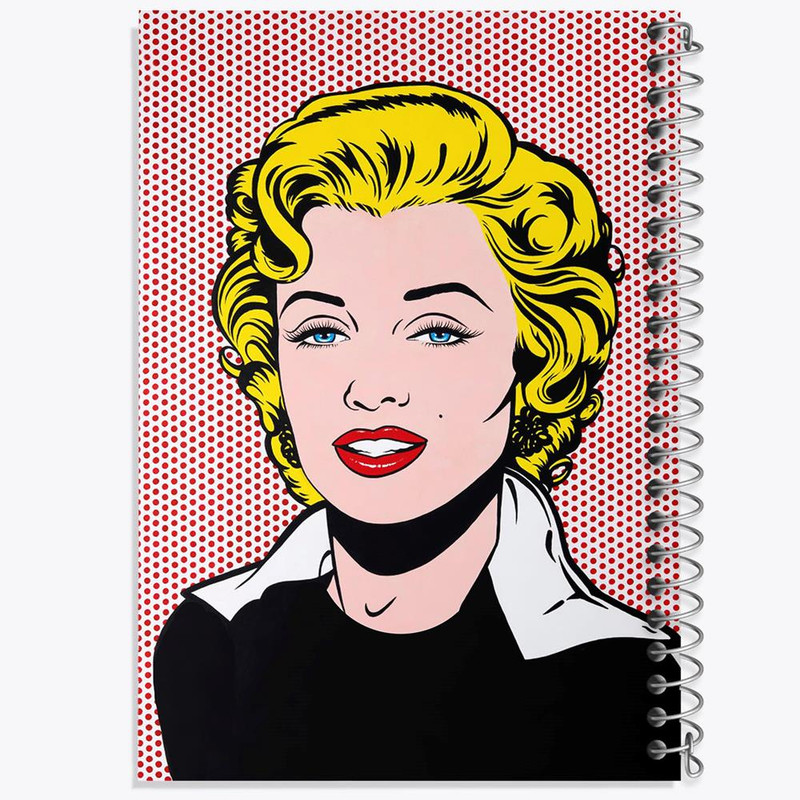 دفتر مشق 100 برگ خندالو طرح مرلین مونرو Marilyn Monroe کد 3976