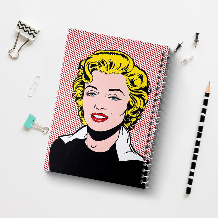 دفتر مشق 100 برگ خندالو طرح مرلین مونرو Marilyn Monroe کد 3976