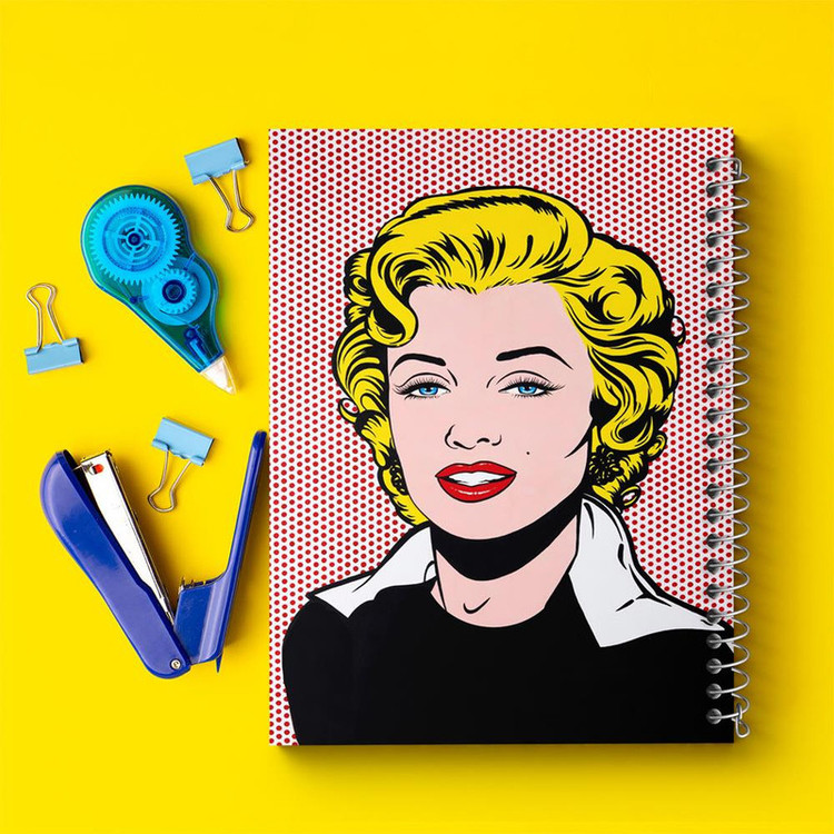 دفتر مشق 100 برگ خندالو طرح مرلین مونرو Marilyn Monroe کد 3976