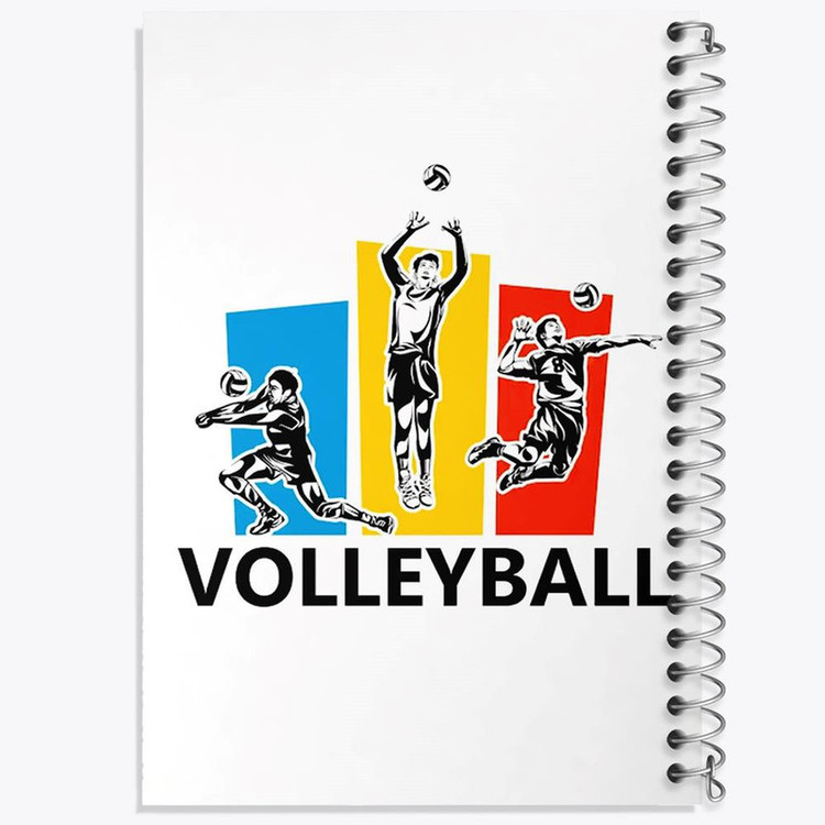 دفتر مشق 100 برگ خندالو طرح والیبال Volleyball کد 26425