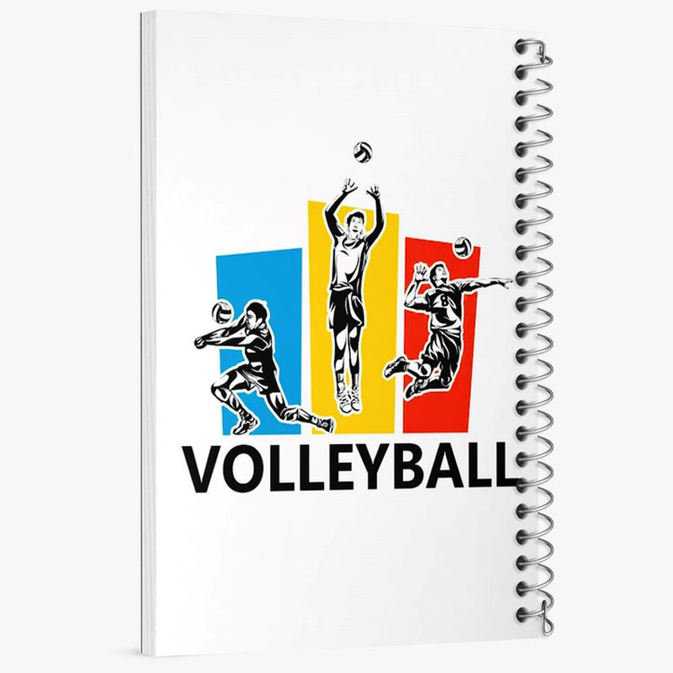 دفتر مشق 100 برگ خندالو طرح والیبال Volleyball کد 26425