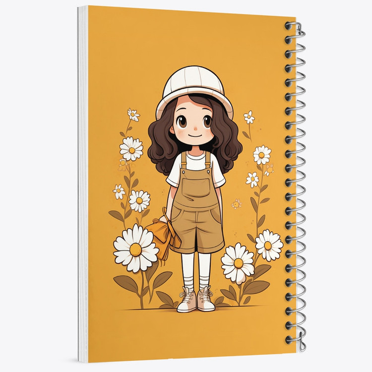 دفتر مشق 100 برگ خندالو طرح دخترانه کد F2098