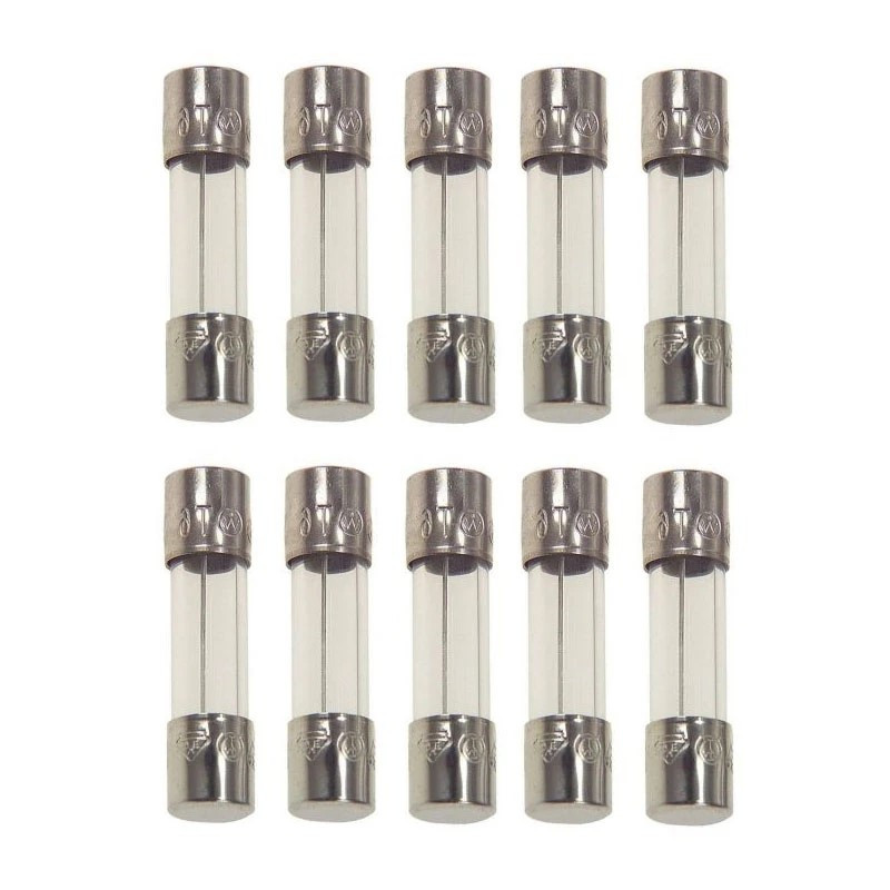 فیوزشیشه ای 4 آمپر مدل F4-250V بسته 10 عددی