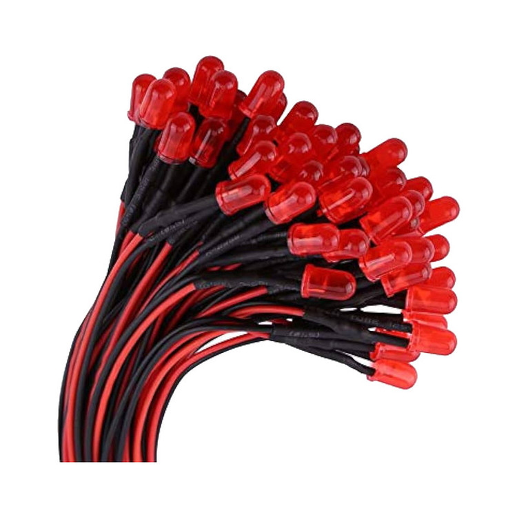 ال ای دی 12 ولت قرمز اوال مدل HG-R1215 بسته 20 عددی