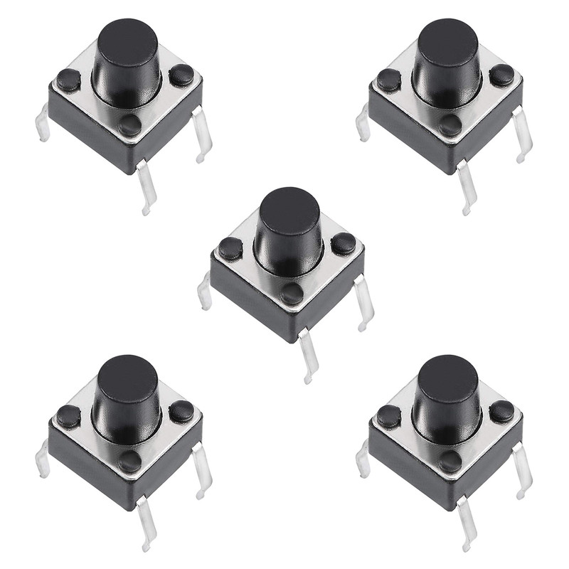 میکرو سوئیچ مدل Vertical-6×6×7-4P بسته 5 عددی