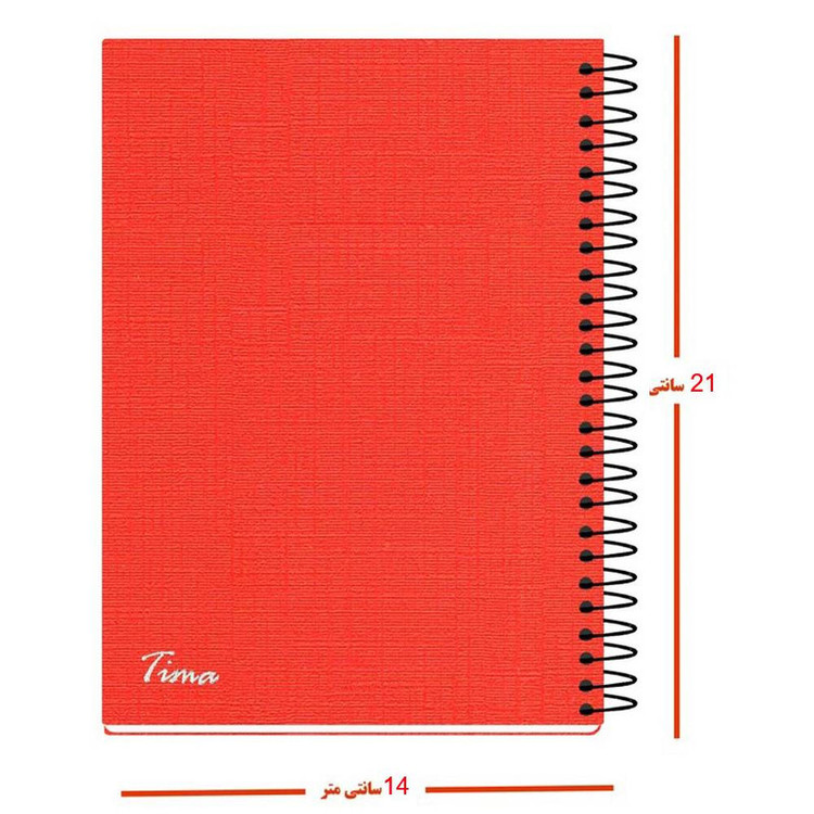 دفتر یادداشت 100 برگ تیما مدل یاس مجموعه 6 عددی