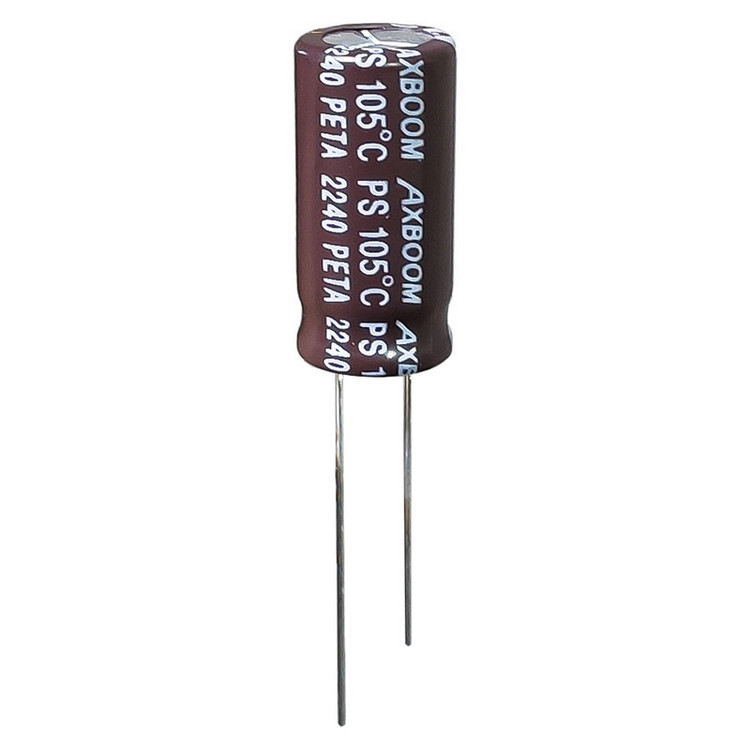 خازن الکترولیت 10 میکروفاراد 50 ولت آکسبوم مدل TEC-1050 بسته 16 عددی