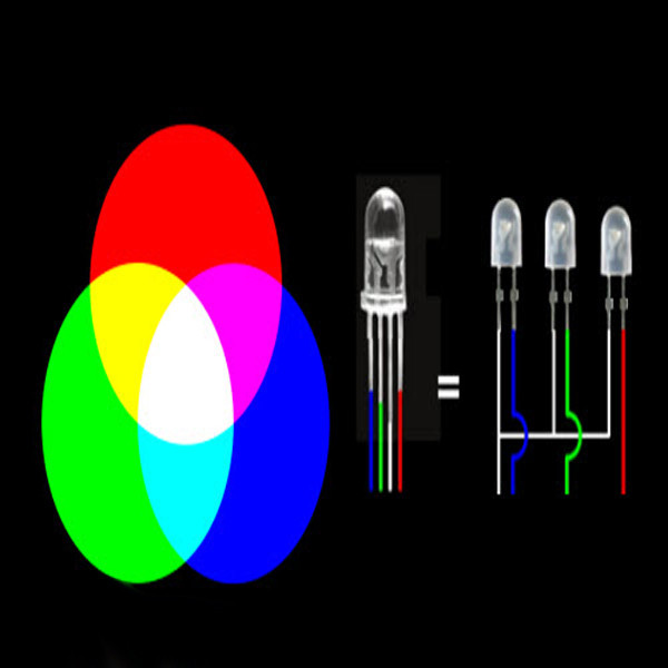لامپ ال ای دی آند مشترک مدل RGB04+ بسته 10 عددی