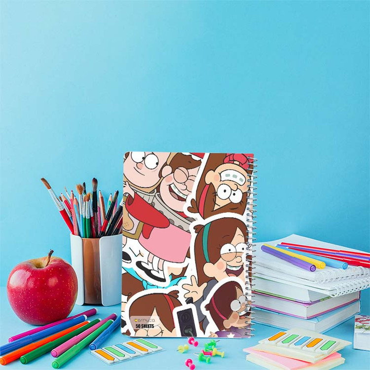 دفتر نقاشی 50 برگ کارنیکا طرح آبشار جاذبه Gravity Falls کد 49421 مجموعه 4 عددی