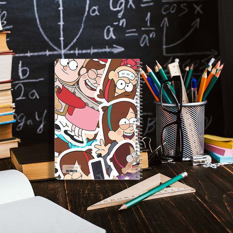 دفتر نقاشی 50 برگ کارنیکا طرح آبشار جاذبه Gravity Falls کد 49421 مجموعه 4 عددی