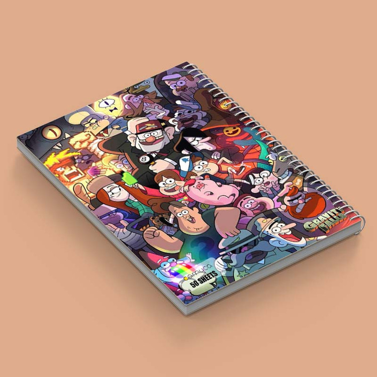 دفتر نقاشی 50 برگ کارنیکا طرح آبشار جاذبه Gravity Falls کد 49421 مجموعه 4 عددی