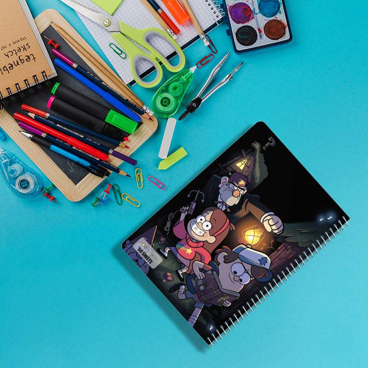 دفتر نقاشی 50 برگ کارنیکا طرح آبشار جاذبه Gravity Falls کد 49421 مجموعه 4 عددی