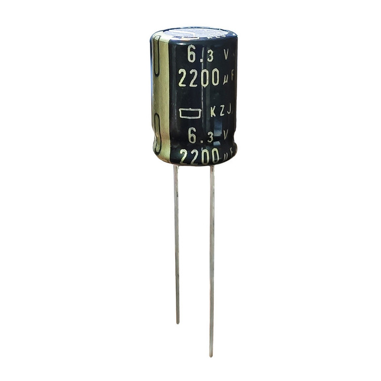 خازن الکترولیت 2200 میکروفاراد 6.3 ولت مدل KJZ-2200630 بسته 16 عددی