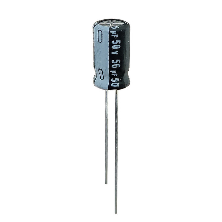 خازن الکترولیت 56 میکروفاراد 50 ولت نیچیکون مدل SK-5650 بسته 16 عددی