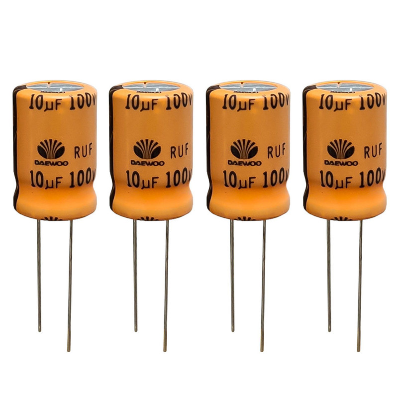 خازن 10 میکروفاراد 100 ولت دوو مدل SK-10100 بسته 4 عددی