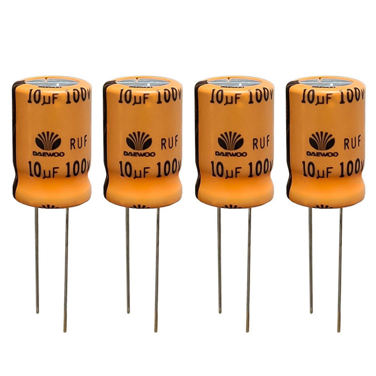 خازن 10 میکروفاراد 100 ولت دوو مدل SK-10100 بسته 4 عددی
