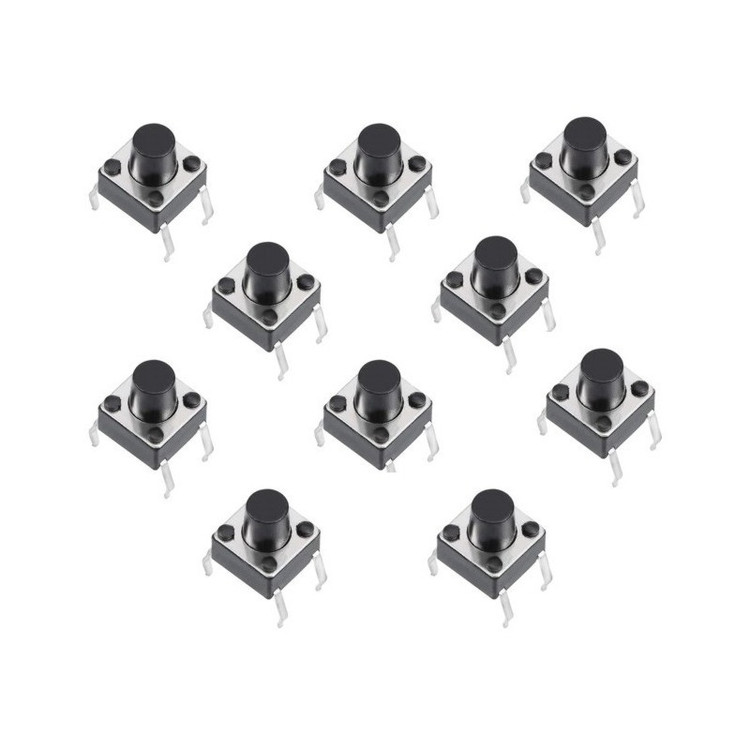 میکروسوئیچ کد 6x6x7 بسته 10 عددی