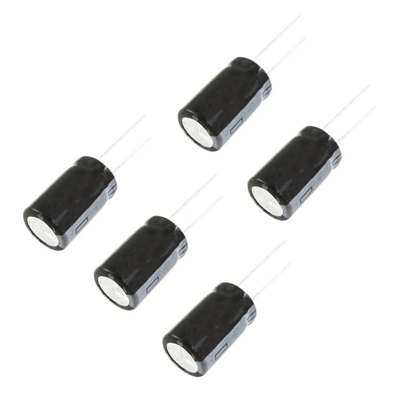 خازن الکترولیت 10 میکروفاراد مدل 100V NCC Nippon Chemi-con SME  بسته 5 عددی