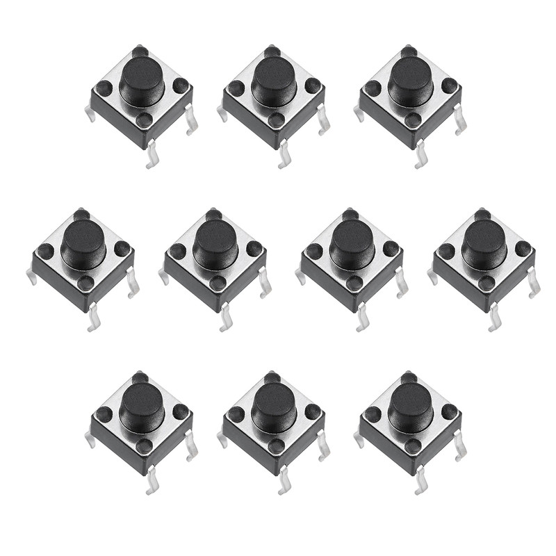 میکرو سوئیچ مدل Vertical-6×6×6-4P بسته 10 عددی