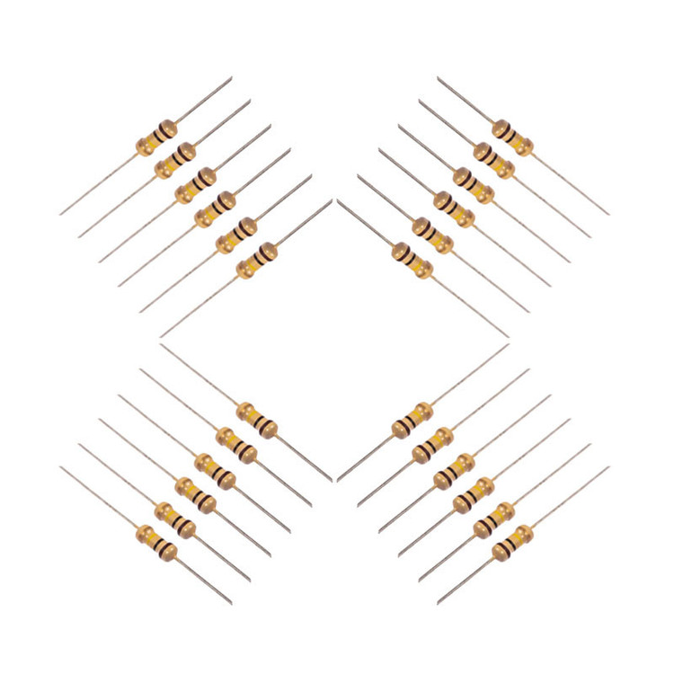 مقاومت 100کیلو اهم 1/4وات کد 100k1/4w بسته 24 عددی