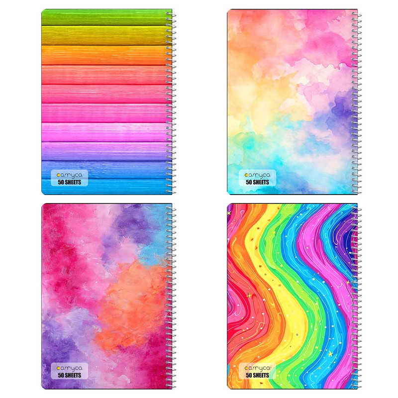 دفتر نقاشی 50 برگ کارنیکا طرح آبرنگ Water color کد 95491 مجموعه 4 عددی