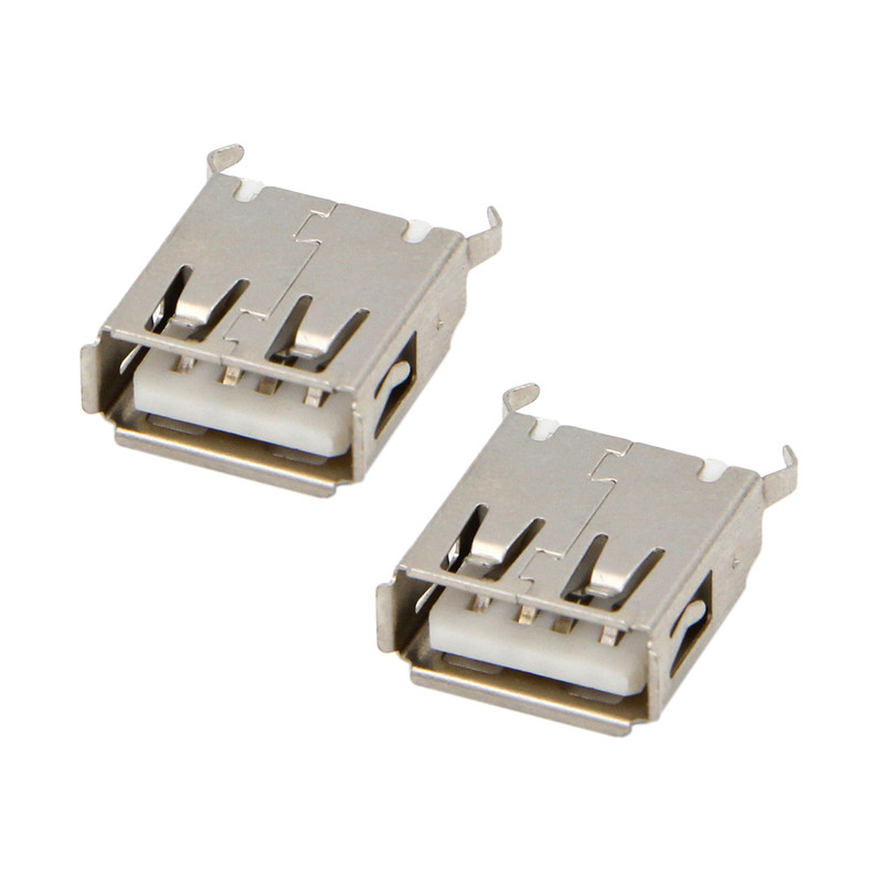کانکتور مادگی USB-A مدل 4Pin-180Deg.Cur بسته دو عددی