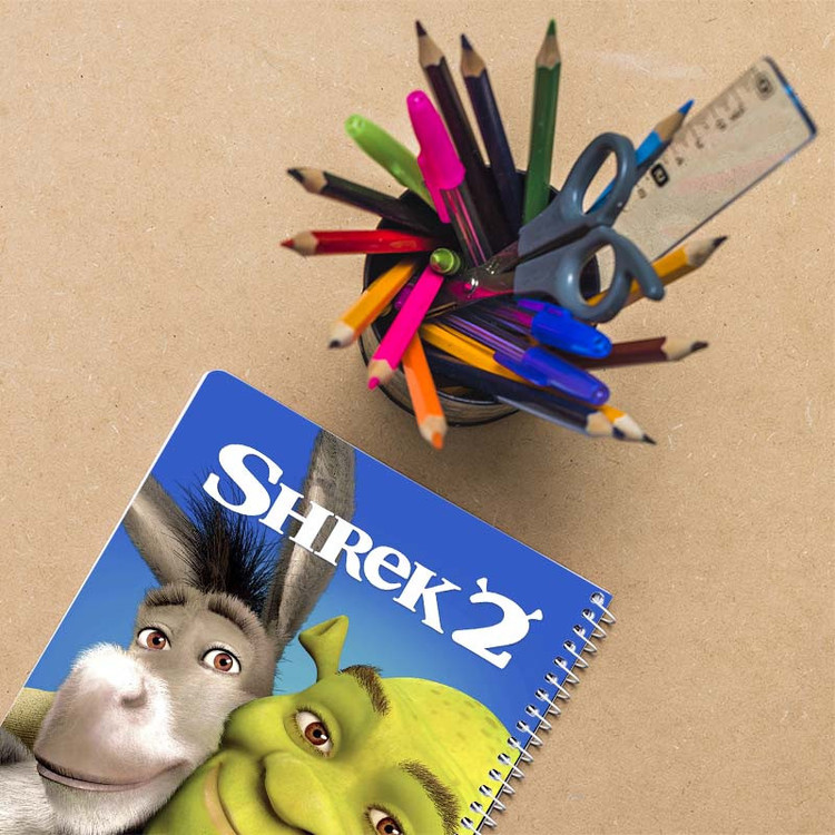 دفتر نقاشی 50 برگ کارنیکا طرح شرک Shrek کد 23880 مجموعه 4 عددی