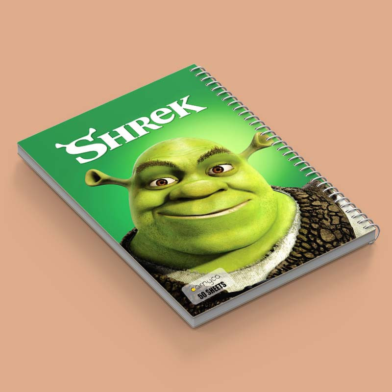 دفتر نقاشی 50 برگ کارنیکا طرح شرک Shrek کد 23880 مجموعه 4 عددی