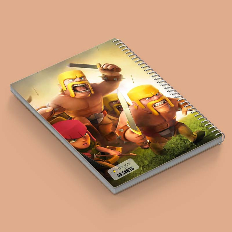 دفتر نقاشی 50 برگ کارنیکا طرح کلش اف کلنز Clash of Clans کد 33144 مجموعه 4 عددی