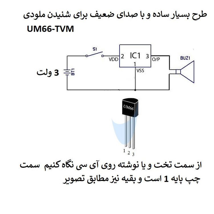 آی سی مدل UM66 کد 25L بسته 2 عددی