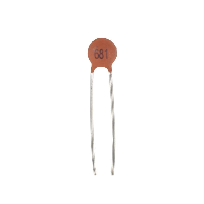 خازن عدسی 680 پیکو فاراد کد 681 بسته 50 عددی