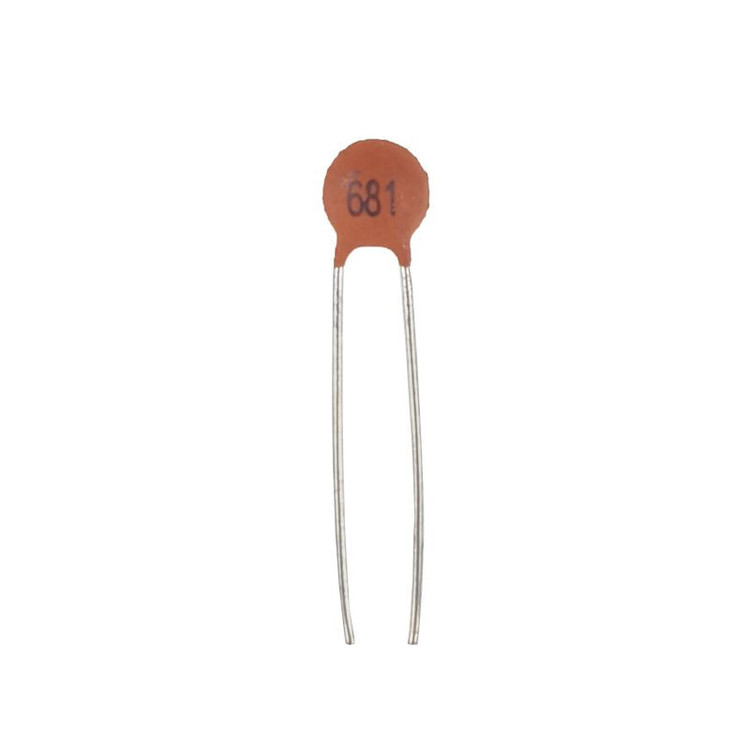 خازن عدسی 680 پیکو فاراد کد 681 بسته 50 عددی