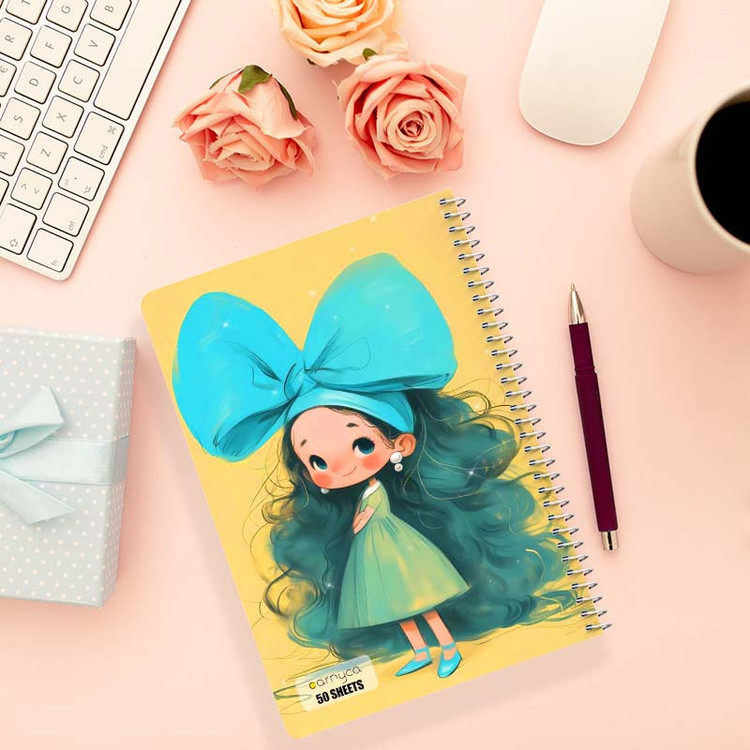 دفتر نقاشی 50 برگ کارنیکا طرح دخترانه کیوت Girly Cute کد 56918 مجموعه 4 عددی