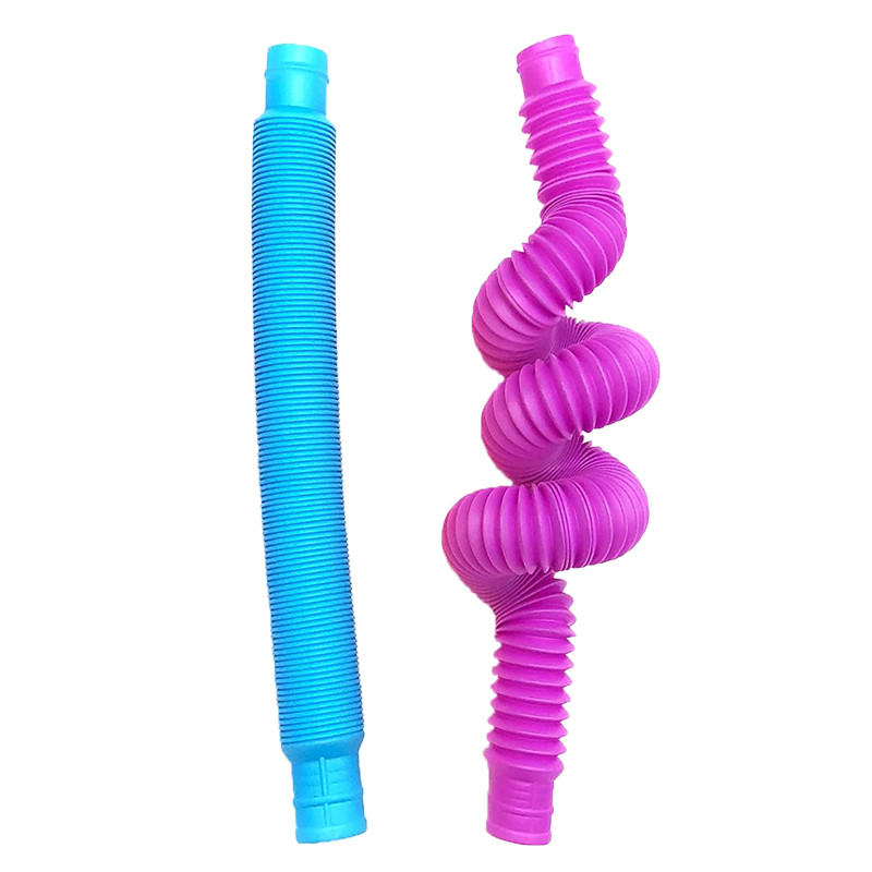 فیجت ضد استرس دنیای سرگرمی های کمیاب مدل پاپ تیوب طرح لوله فنری کشی کد DSK-A285 مجموعه 2 عددی