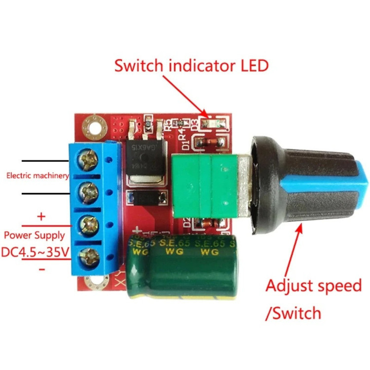 ماژول کنترل دور موتور کد ZX-003