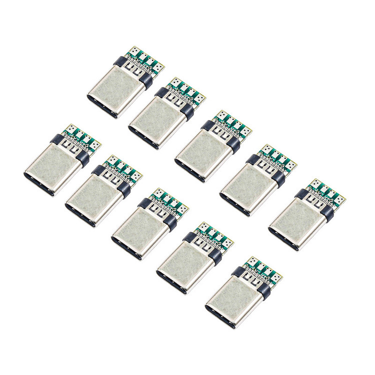 سوکت نری USB-C مدل 4P بسته 10 عددی