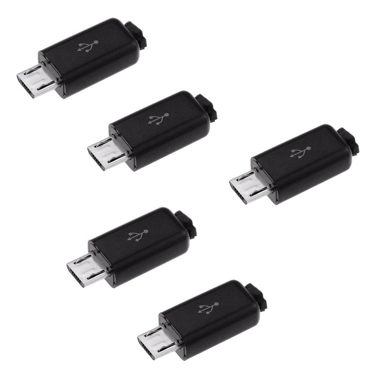 سوکت نری Micro USB مدل 4PIN بسته 5 عددی