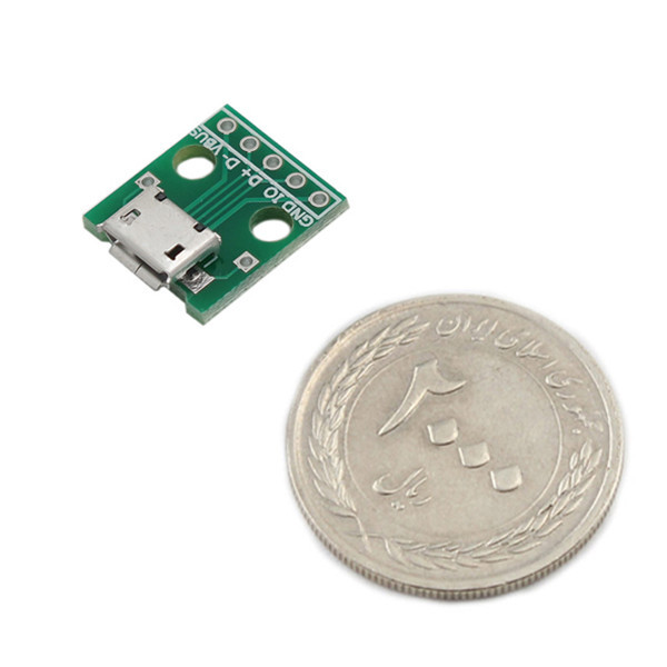 سوکت مادگی میکرو یو اس بی مدل Breakout board بسته 6 عددی