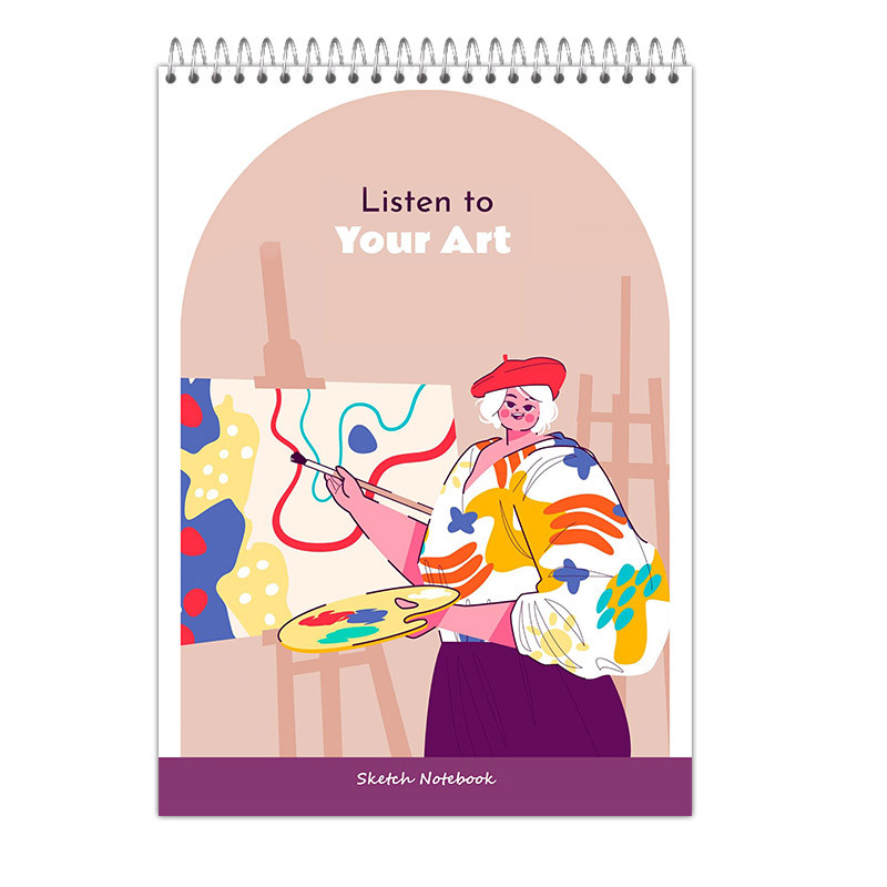 دفتر طراحی 50 برگ آی چاپ مدل صدای هنر کد 892