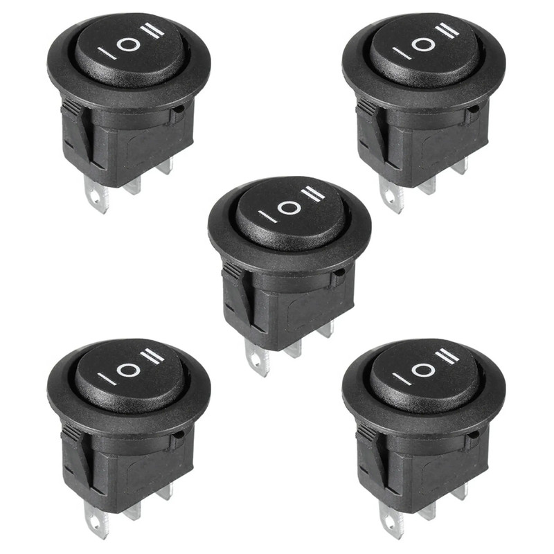 کلید راکر مدل 3 وضعیتی کد KCD1-2 بسته 5 عددی