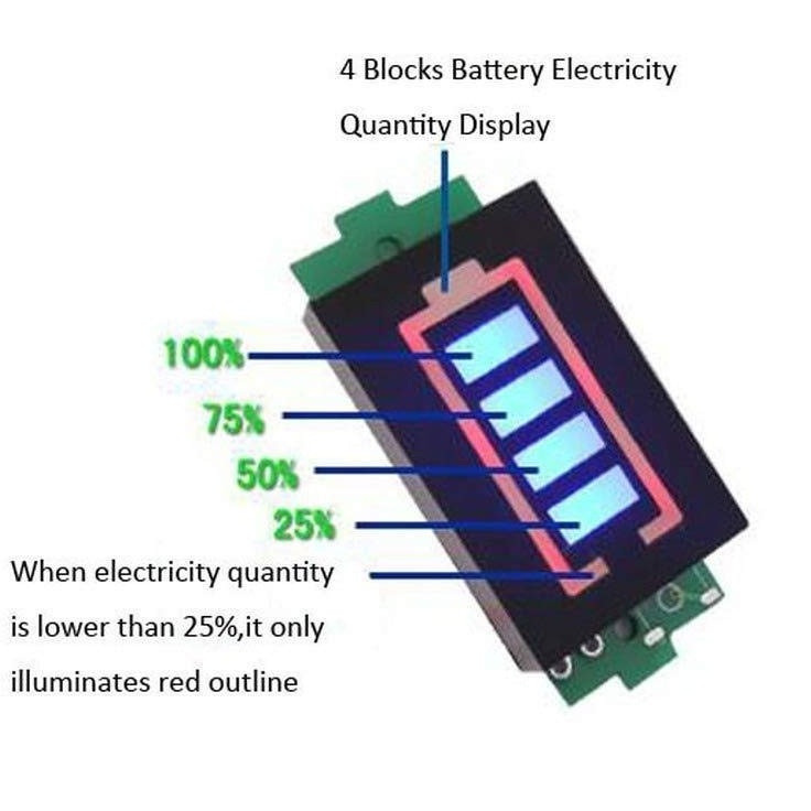ماژول نمایش سطح شارژ باتری لیتیومی مدل MP-3S