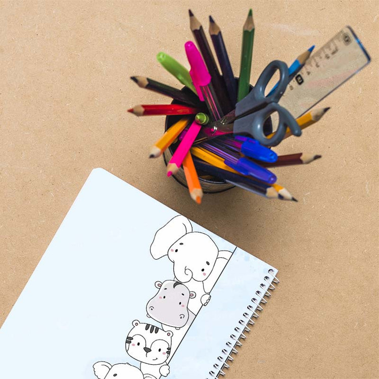 دفتر نقاشی 50 برگ کارنیکا طرح کودکان Kids کد 32073 مجموعه 4 عددی