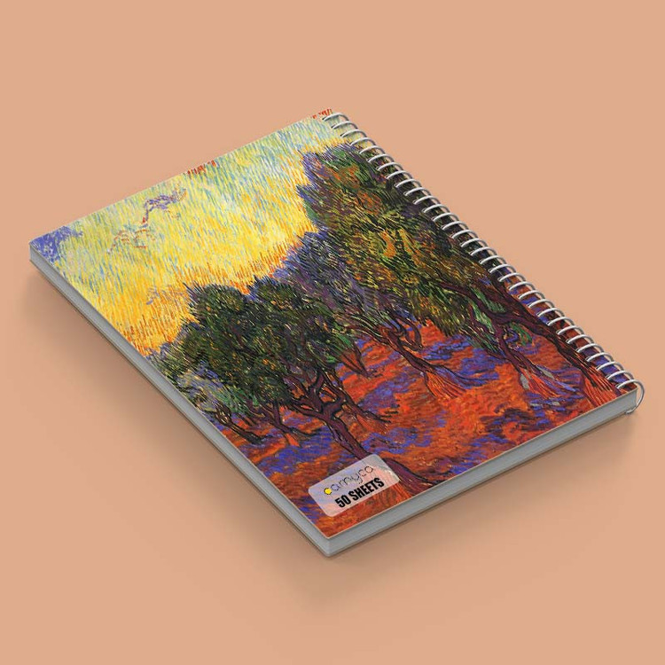 دفتر نقاشی 50 برگ کارنیکا طرح نقاشیهای ونگوگ Van Gogh Paintings کد 55872 مجموعه 4 عددی