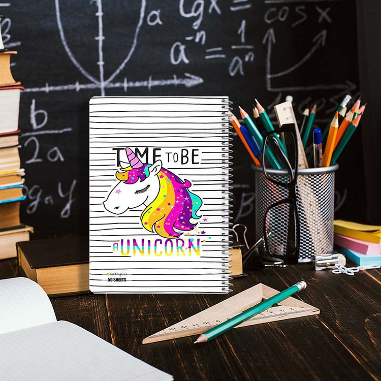 دفتر نقاشی 50 برگ کارنیکا طرح یونیکورن Unicorn کد 44505 مجموعه 4 عددی