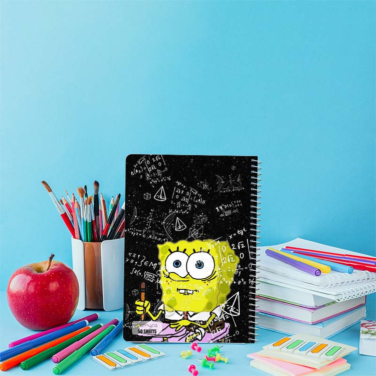 دفتر نقاشی 50 برگ کارنیکا طرح باب اسفنجی spong bob کد 17102 مجموعه 4 عددی