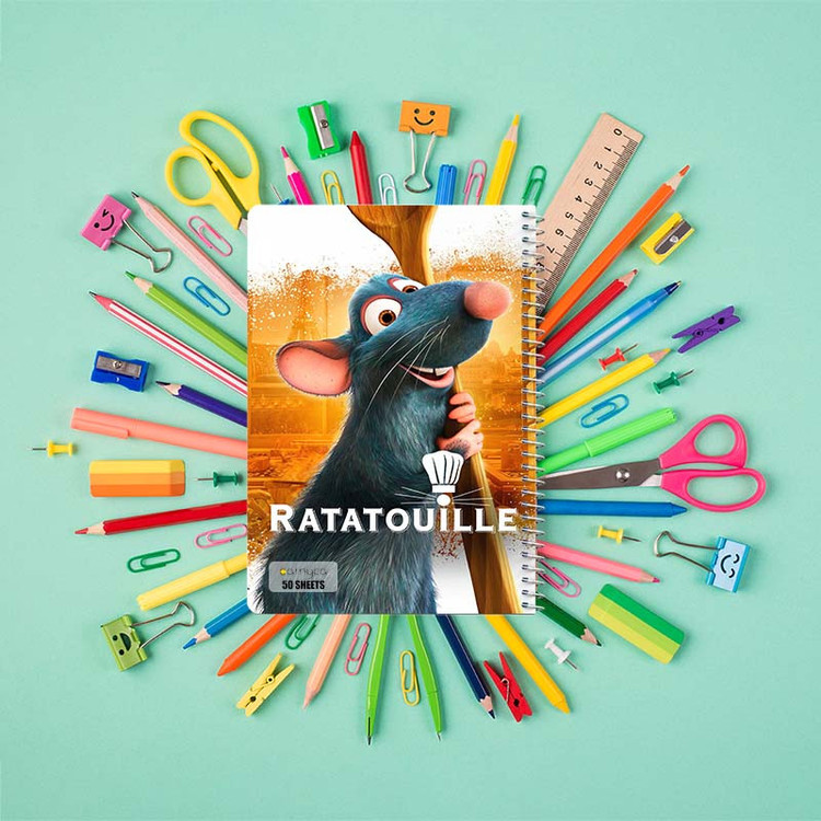 دفتر نقاشی 50 برگ کارنیکا طرح راتاتوی Ratatouille کد 61856 مجموعه 4 عددی