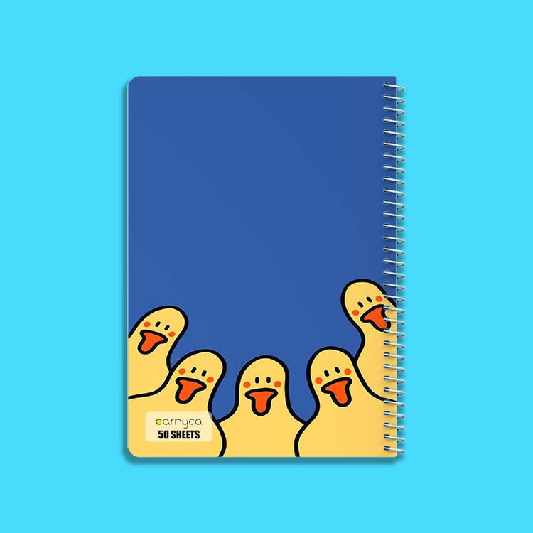 دفتر نقاشی 50 برگ کارنیکا طرح اردک کیوت Cute Duck کد 62953 مجموعه 4 عددی