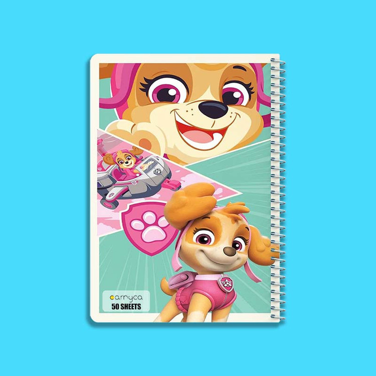 دفتر نقاشی 50 برگ کارنیکا طرح سگ های نگهبان paw patrol کد 98208 مجموعه 4 عددی