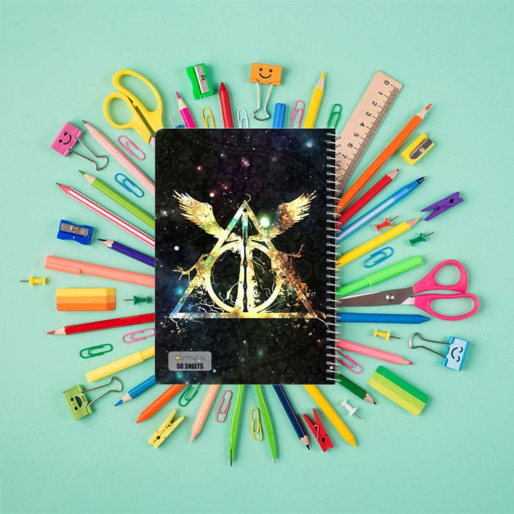 دفتر نقاشی 50 برگ کارنیکا طرح هری پاتر Harry Potter کد 67527 مجموعه 4 عددی